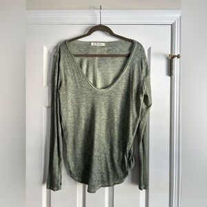 We The Free Green Yoga Top